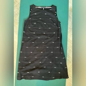 Eileen Fisher Nomadic Stripe Organic Cotton Shift Dress Small Petite Boho Beach